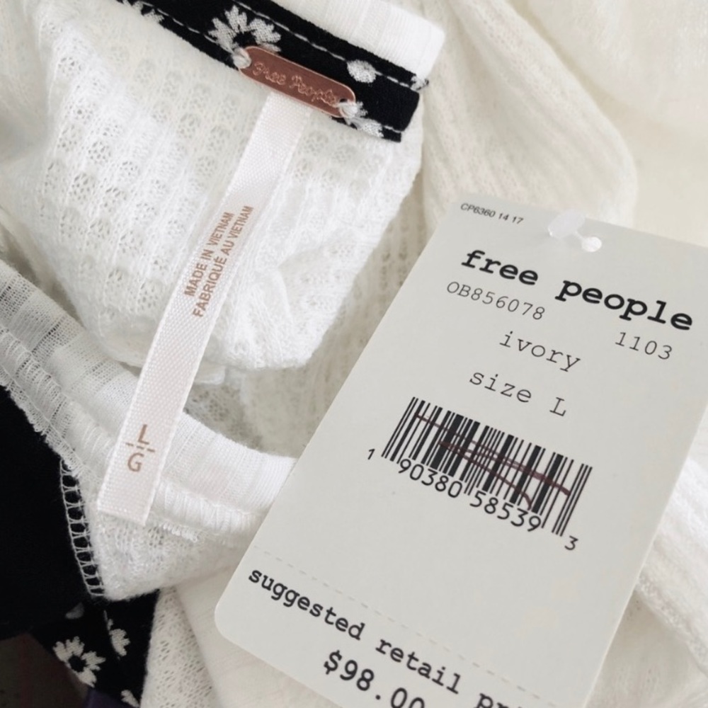 FREE PEOPLE Auxton Thermal Wrap Tie Floral Blouse - Picture 8 of 8